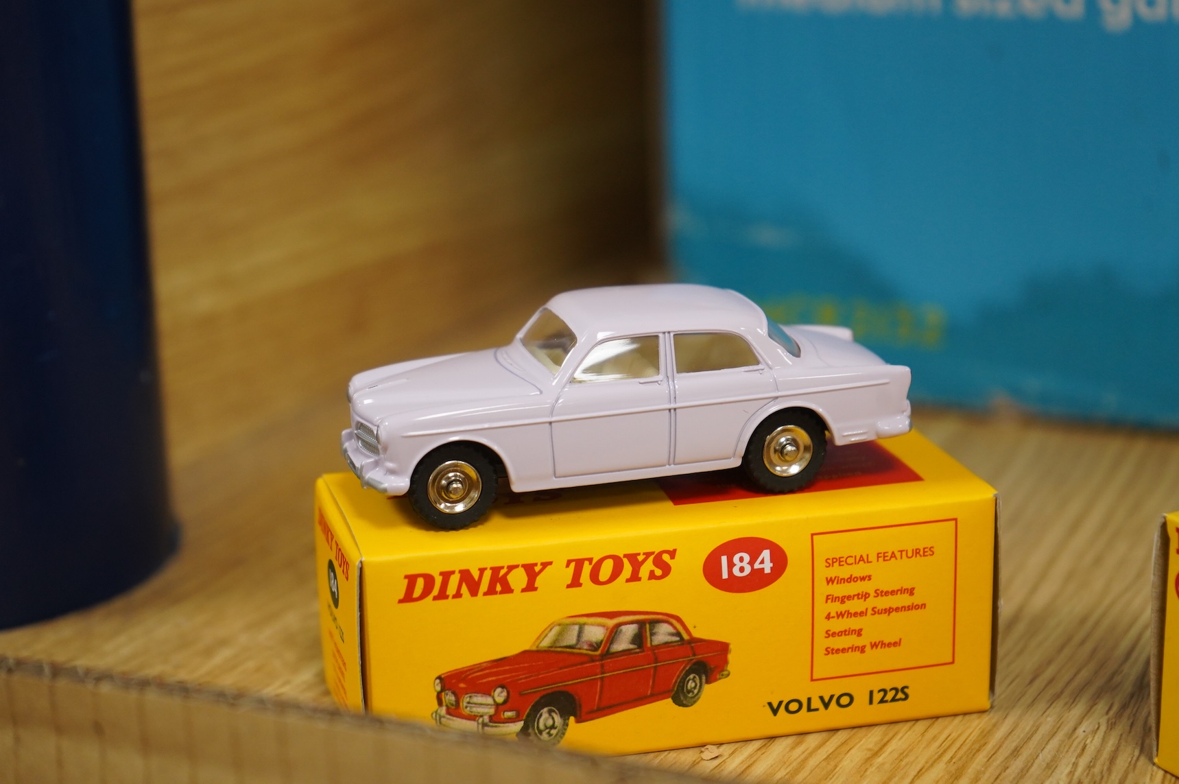 Twenty-two boxed Atlas Dinky Toys, including cars and commercial vehicles, Leyland tankers, sports cars, etc.